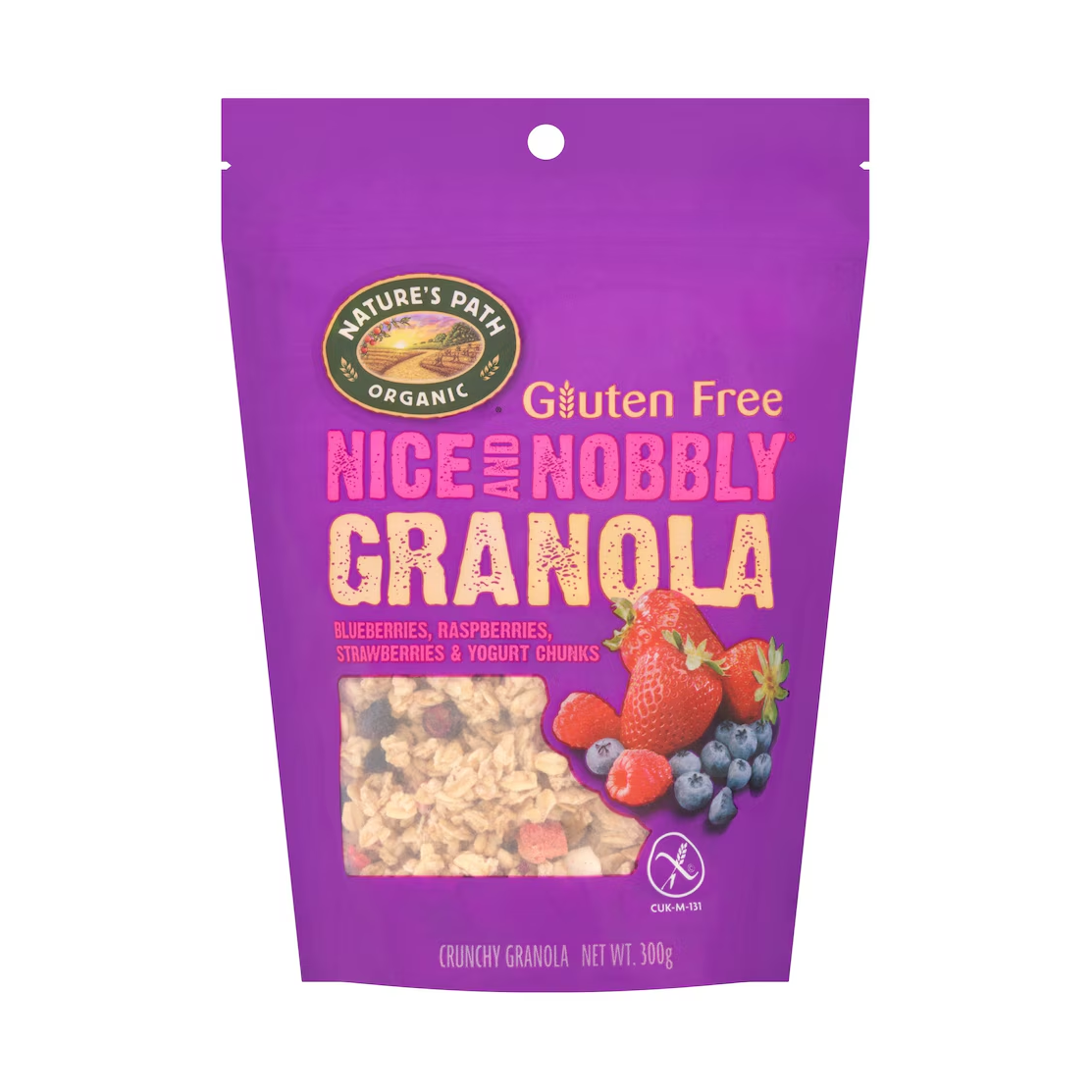 NATURE'S PATH GLUTEN FREE ORGANIC MIXED BERRY & YOGURT GRANOLA (300g)