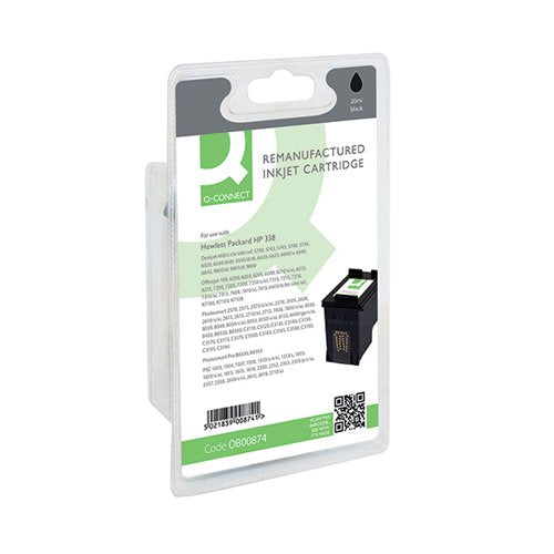 Q-CONNECT REMANUFACTURED INKJET CARTRIDGE BLACK FOR HP C8765E C8765E-COMP