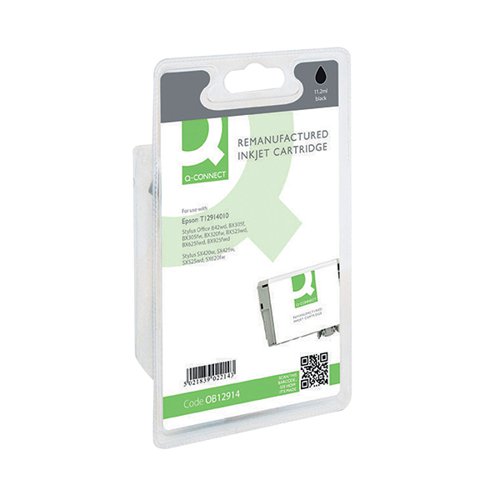 Q-CONNECT EPSON T1291 REMANUFACTURED INKJET CARTRIDGE BLACK