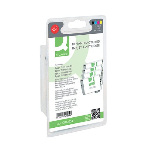 Q-CONNECT EPSON T1291/2/3/4 REMANUFACTURED INKJET CARTRIDGE