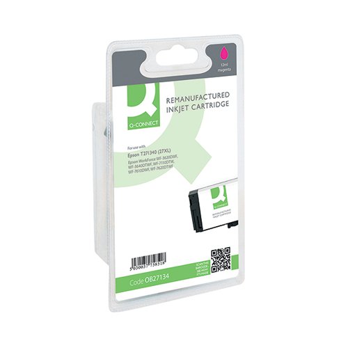 Q-CONNECT EPSON 27XL INKJET CARTRIDGE HIGH YIELD MAGENTA C13T271340-COMP