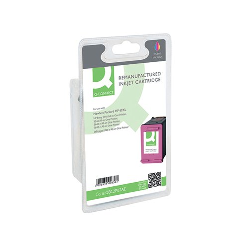 Q-CONNECT REMANUFACTURED INKJET CARTRIDGE CMY FOR HP C2P07AE C2P07AE-COMP