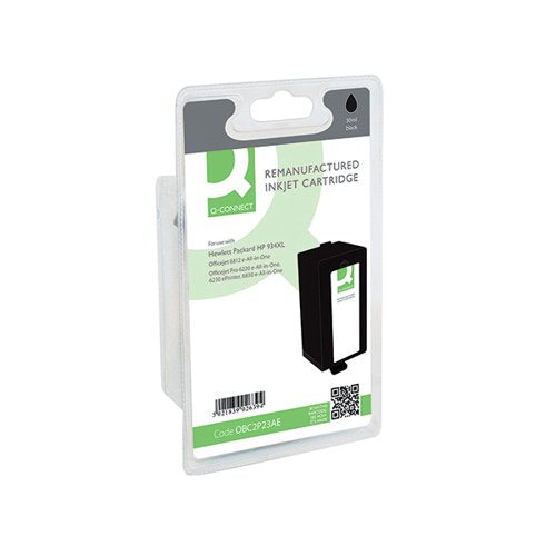Q-CONNECT REMANUFACTURED INKJET CARTRIDGE BLACK FOR HP C2P23AE C2P23AE-COMP