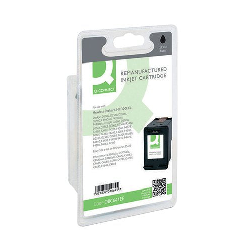 Q-CONNECT REMANUFACTURED INKJET CARTRIDGE BLACK FOR HP CC641EE CC641EE-COMP