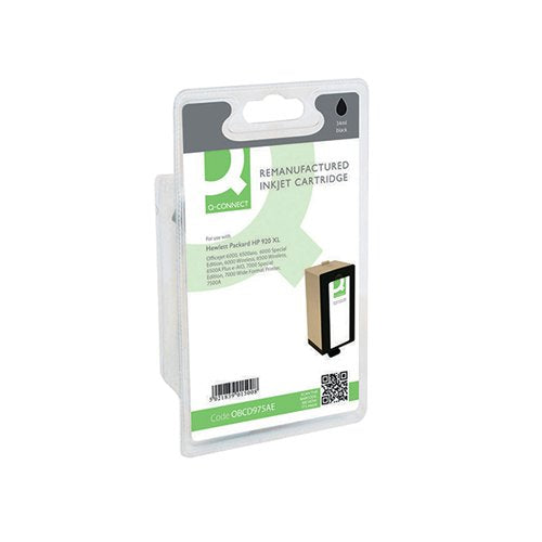 Q-CONNECT REMANUFACTURED INKJET CARTRIDGE BLACK FOR HP CD975AE CD975AE-COMP