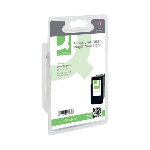 Q-CONNECT REMANUFACTURED INKJET CARTRIDGE HIGH YIELD COLOUR FOR CANON CL-541XL CL-541XL-COMP