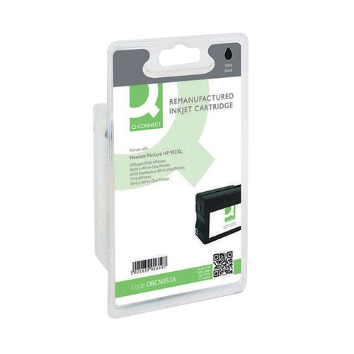 Q-CONNECT REMANUFACTURED INKJET CARTRIDGE BLACK FOR HP CN053A CN053A-COMP