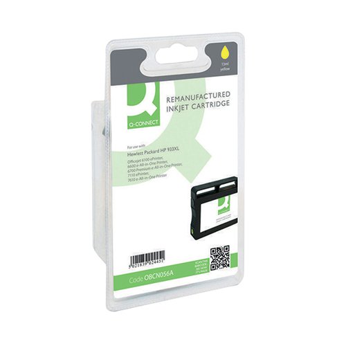 Q-CONNECT REMANUFACTURED INKJET CARTRIDGE YELLOW FOR HP CN05