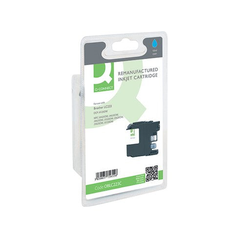 Q-CONNECT BROTHER LC223C COMPATIBLE INKJET CARTRIDGE CYAN LC223C-COMP