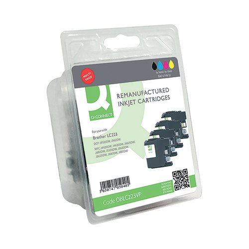 Q-CONNECT BROTHER LC223 COMPATIBLE INK CARTRIDGE CMYK MULTIP