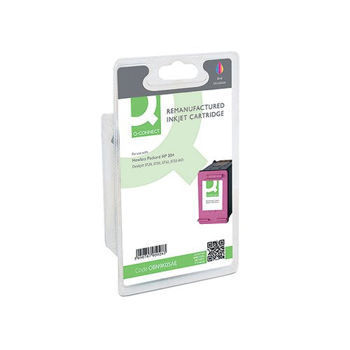 Q-CONNECT REMANUFACTURED INKJET CARTRIDGE CMY FOR HP N9K05AE N9K05AE-COMP