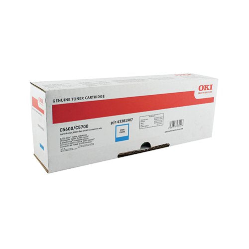 OKI C610 6K TONER CARTRIDGE CYAN 44315307