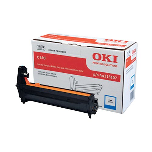 OKI C610 20K IMAGE DRUM CYAN 44315107