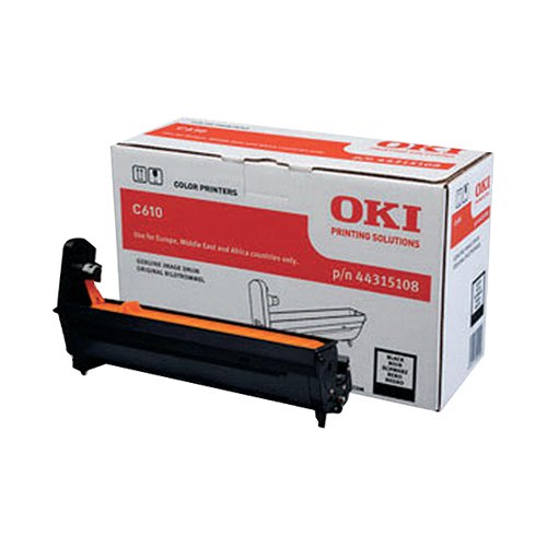 OKI C610 20K IMAGE DRUM BLACK 44315108