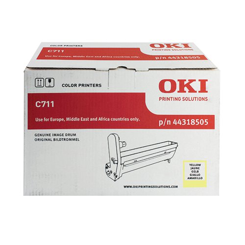OKI C711 20K IMAGE DRUM YELLOW 44318505