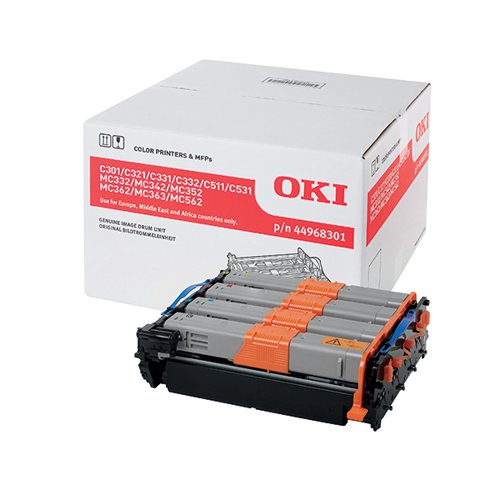 OKI C301 30K IMAGE DRUM CMYK 44968301