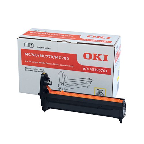 OKI MC760 30K IMAGE DRUM YELLOW 45395701
