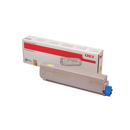 OKI MC853 7.3K TONER CARTRIDGE YELLOW 45862837