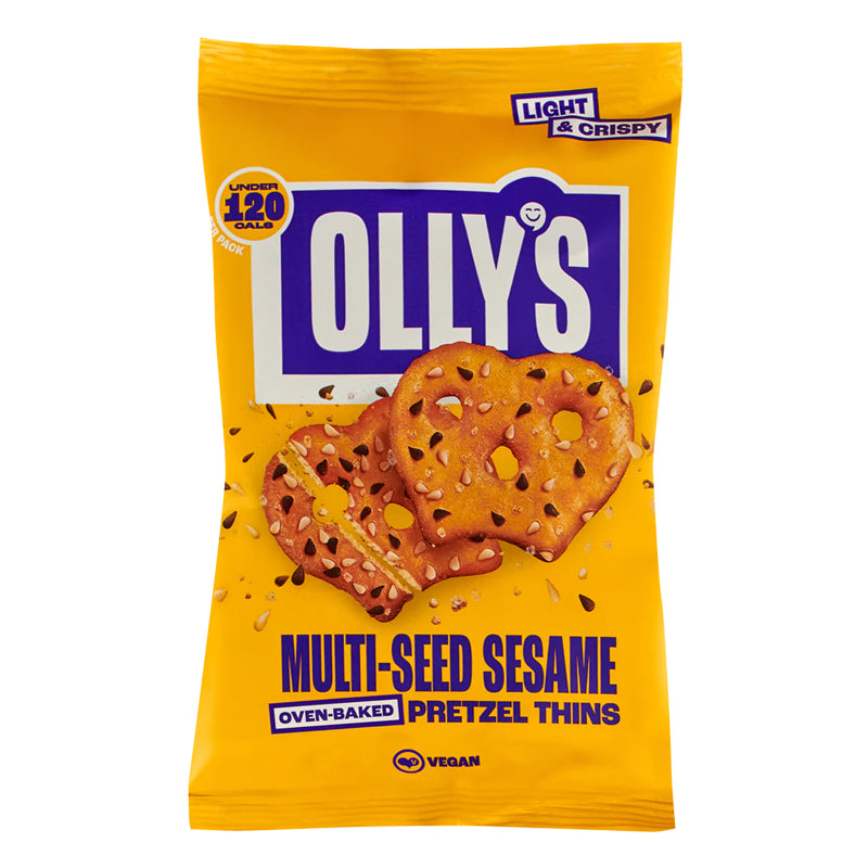 OLLY'S MULTI-SEED SESAME PRETZEL THINS (35g) x 10