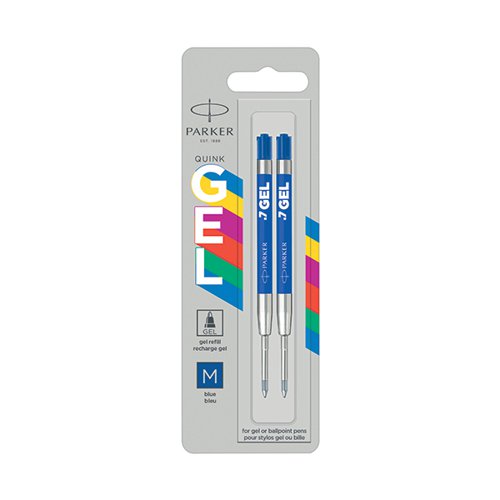 PARKER JOTTER ORIGINAL GEL PEN REFILLS BLUE (PACK OF 2) 2136