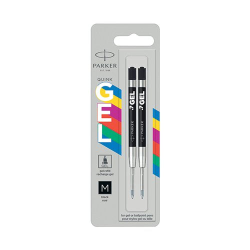 PARKER JOTTER ORIGINAL GEL PEN REFILL BLACK (PACK OF 2) 2136
