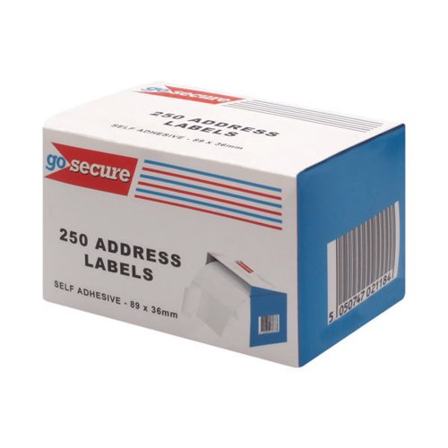 GOSECURE 250 ADDRESS LABELS (PACK OF 1500) PB02278