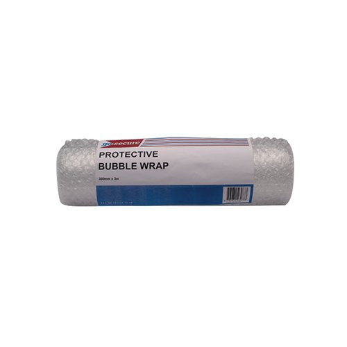 GOSECURE BUBBLE WRAP ROLL SMALL 300MMX3M CLEAR (PACK OF 16)
