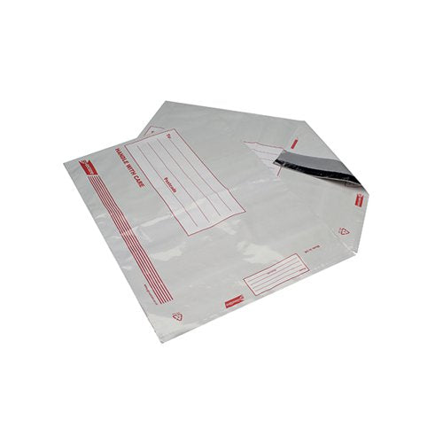 GO SECURE EXTRA STRONG POLYTHENE ENVELOPES 470X430MM (PACK O