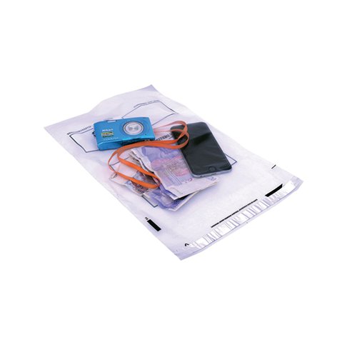 GOSECURE ENVELOPE EXTRA STRONG POLYTHENE 240X320MM CLEAR (PA