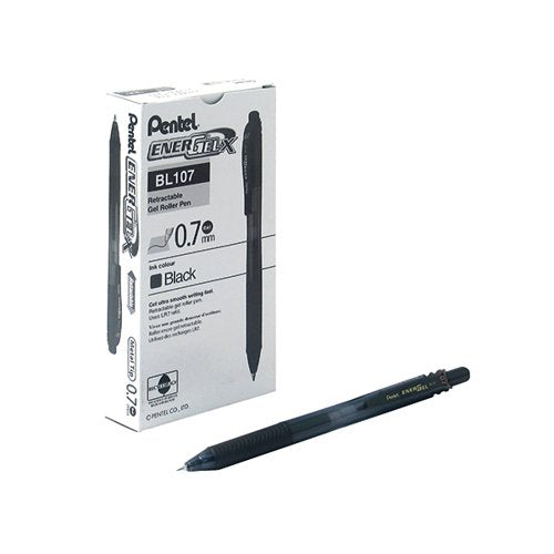 PENTEL ENERGEL X RETRACTABLE GEL PEN MEDIUM BLACK (PACK OF 1