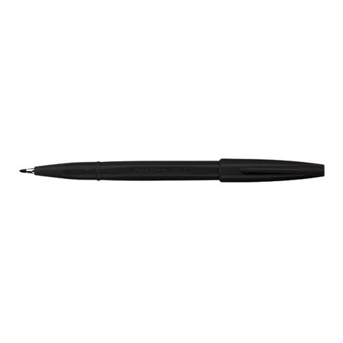 PENTEL SIGN PEN FIBRE TIP BLACK (PACK OF 12) S520-A