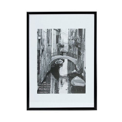 HAMPTON FRAMES BACKLOADING CERTIFICATE FRAME A4 BLACK A4MARBLK-NG