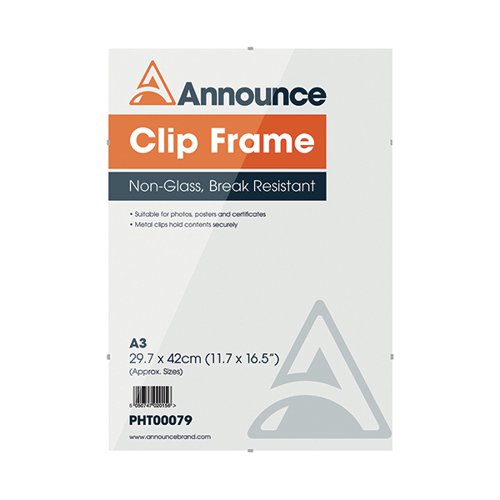 ANNOUNCE METAL CLIP FRAME A3 PHT00079
