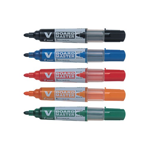 PILOT V-BOARD MASTER BULLET TIP MEDIUM ASSORTED (PACK OF 10)