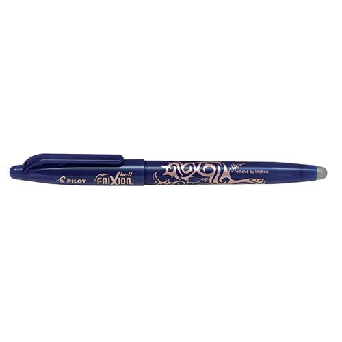 PILOT FRIXION BALL ERASABLE ROLLERBALL PEN BROAD BLUE (12 PA
