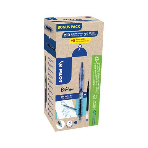 Pilot Greenpack V-Board Master – 10 Pennarelli Per Lavagna + 10 Ricariche, Colore Blu, Punta Tonda 6mm, Inchiostro Cancellabile A Secco