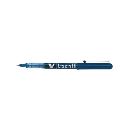 PILOT V-BALL ROLLERBALL PEN NEEDLE FINE BLUE (12 PACK) BLVB5