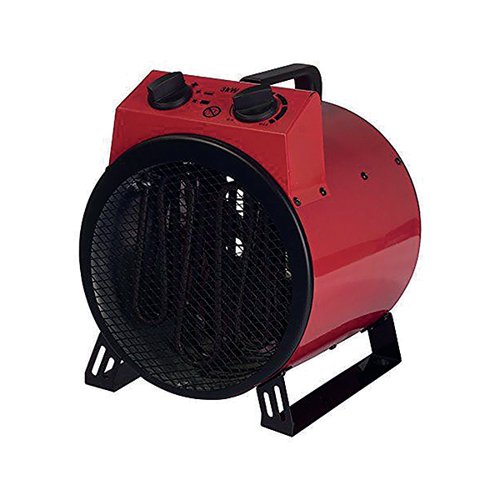 IGENIX 3000W INDUSTRIAL DRUM FAN HEATER 2 HEAT SETTINGS RED