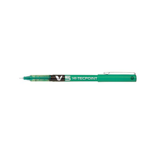 PILOT V5 HI-TECPOINT ULTRA ROLLERBALLXFINE GREEN (PACK OF 12