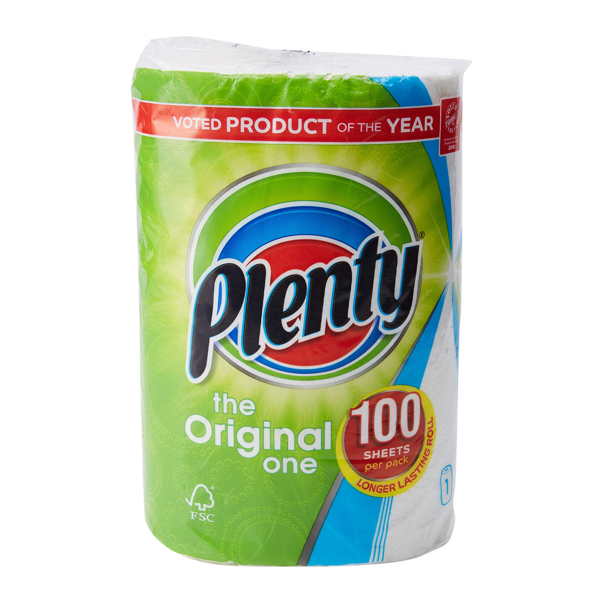 PLENTY KITCHEN ROLLS WHITE (100-sheet) x 6