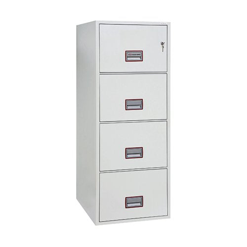 PHOENIX WORLD CLASS 4 DRAWER VERTICAL FIRE RATED FILING CABI