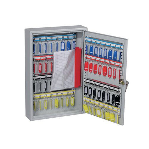 PHOENIX COMMERCIAL KEY CABINET 64 HOOK KEY LOCK GREY KC0602K