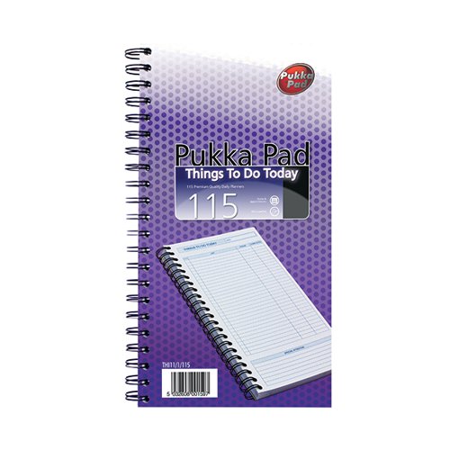 PUKKA PAD WIREBOUND THINGS TO DO TODAY BOOK 152X280MM THI11/