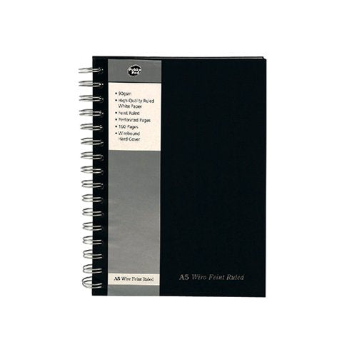 PUKKA PAD FEINT RULED WIREBOUND NOTEBOOK A5 (5 PACK) SBWRULA