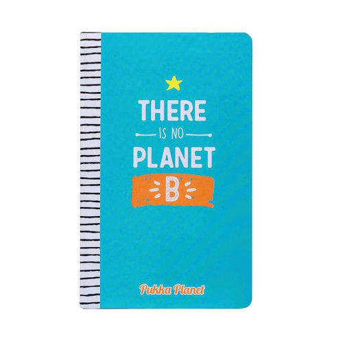 PUKKA PLANET NOTEPAD NO PLANET B SOFT COVER BLUE 9703-SPP