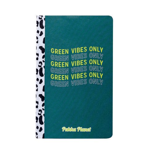 PUKKA PLANET NOTEPAD GREEN VIBES SOFT COVER GREEN 9704-SPP