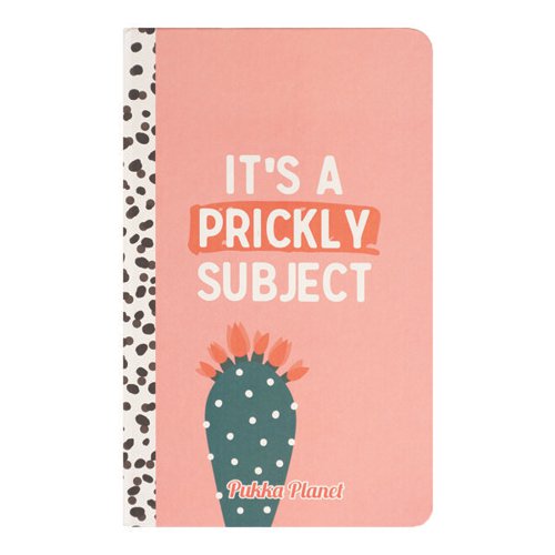 PUKKA PLANET SOFT COVER NOTEBOOK IT'S A PRICKLY SUBJECT 9764