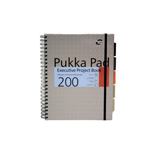 PUKKA PAD EXECUTIVE RULED WIREBOUND PROJECT BOOK A4 (3 PACK)