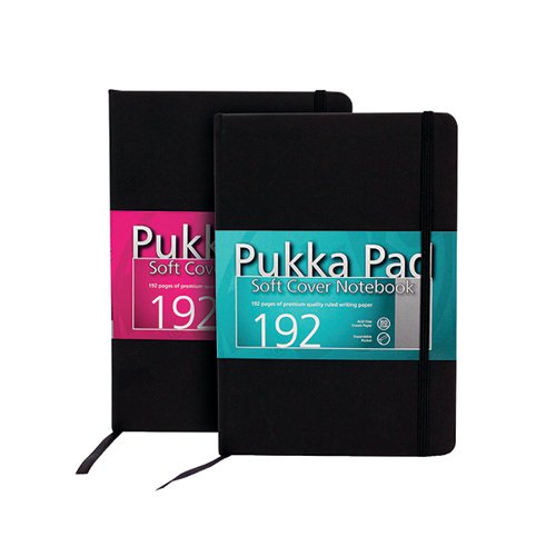 PUKKA PAD SIGNATURE SOFT COVER NOTEBOOK CASEBOUND A5 BLACK (
