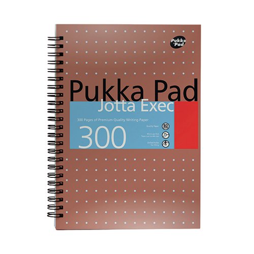 PUKKA PAD RULED METALLIC WIREBOUND EXECUTIVE JOTTA NOTEPAD 3